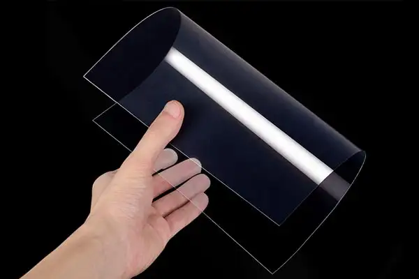 Roll of transparent anti-fog PET sheet