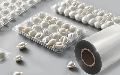 Frozen dumpling packing tray-PET plastic rolls
